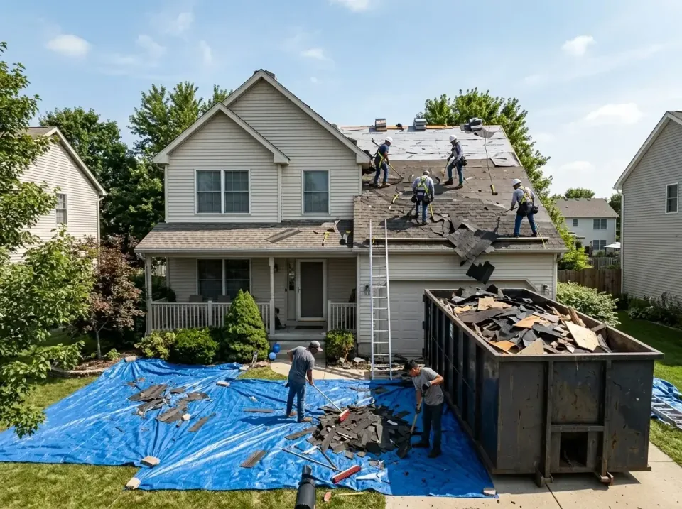 roof-replacement-debris-remova-004 — frequently asked questions, Cheapest Dumpster Rentals in Bethalto, IL